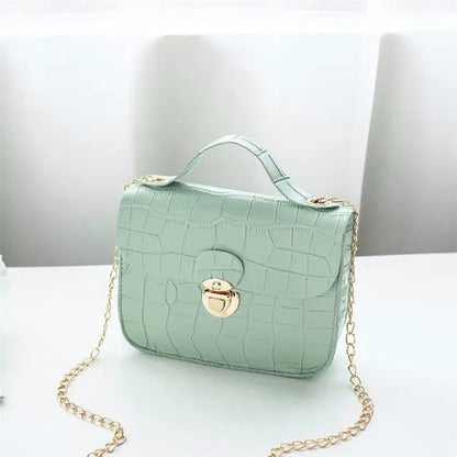 Croc Pattern Shoulder & Handbag