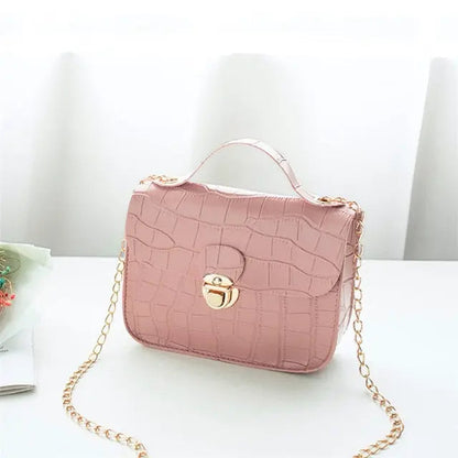 Croc Pattern Shoulder & Handbag
