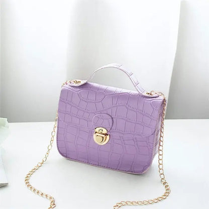 Croc Pattern Shoulder & Handbag