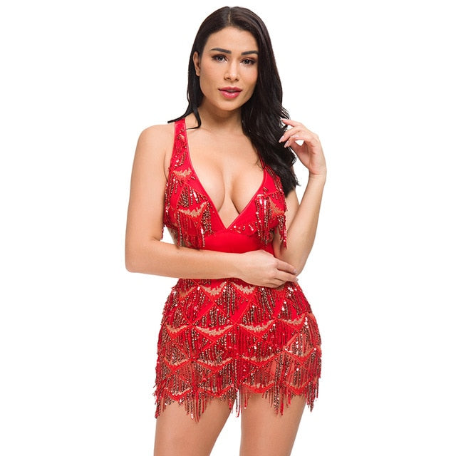 Haltered Mini Dress
