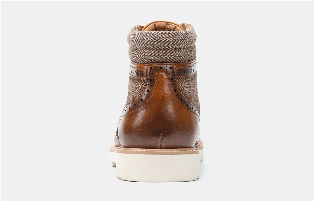 Leather Brogue Boots