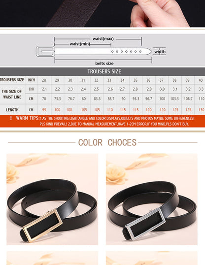 Skinny Leather Belt