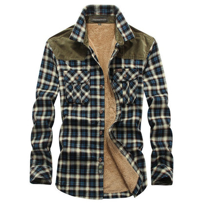 Double Pocket Plaid Shirt