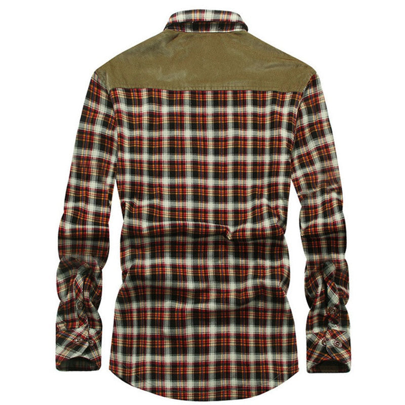 Double Pocket Plaid Shirt