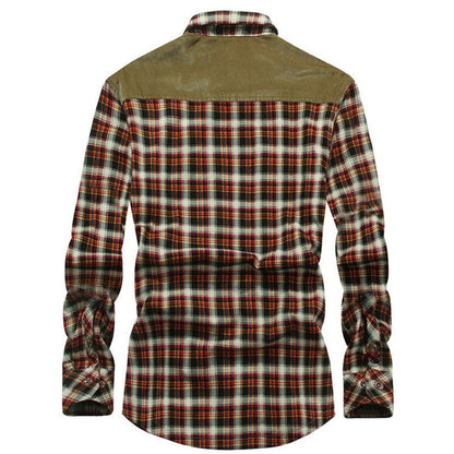 Double Pocket Plaid Shirt