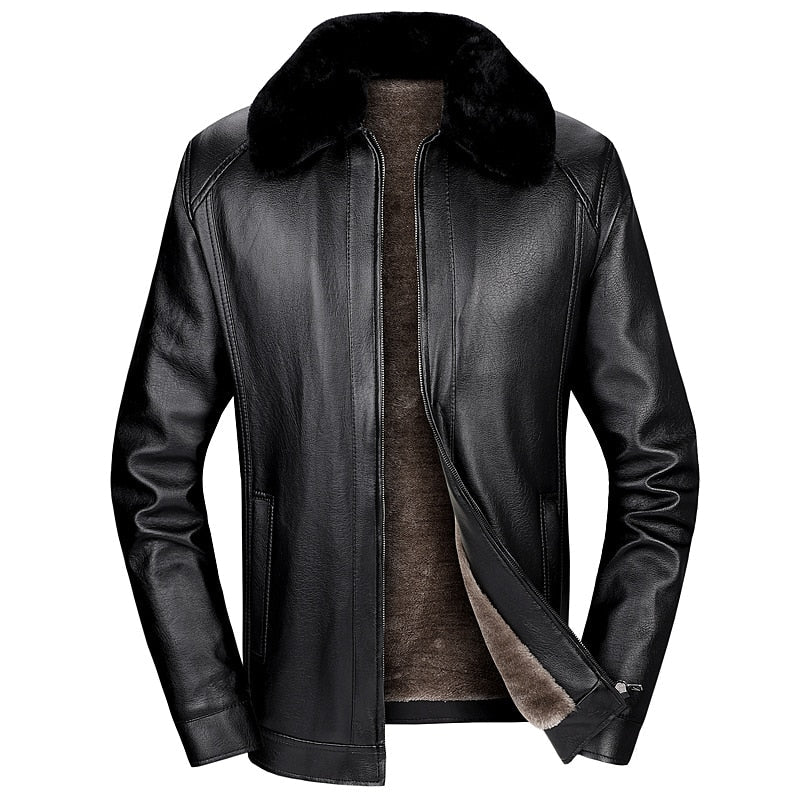 Plush Leather Jacket