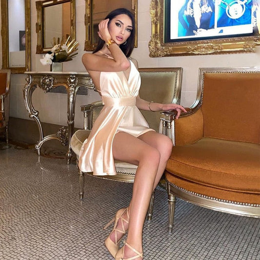 Satin Vestido
