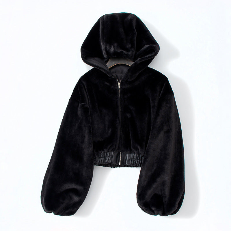 High Waist Hoodie Jacket