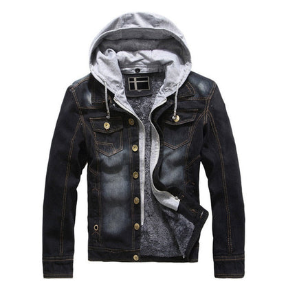 Denim Fleece Hoodie
