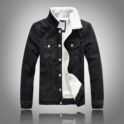 Denim Plush Jacket