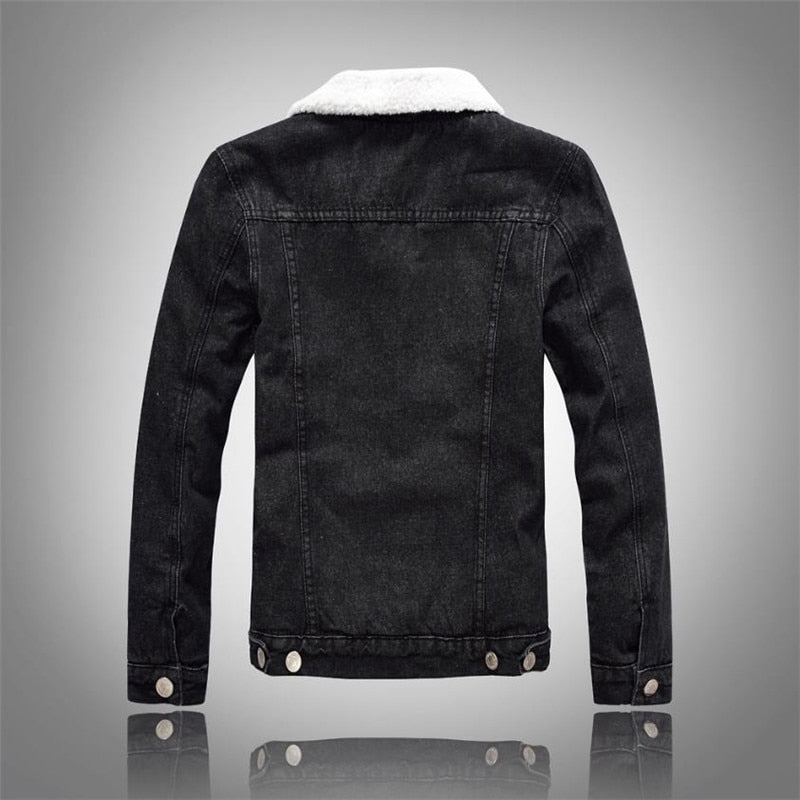 Denim Plush Jacket
