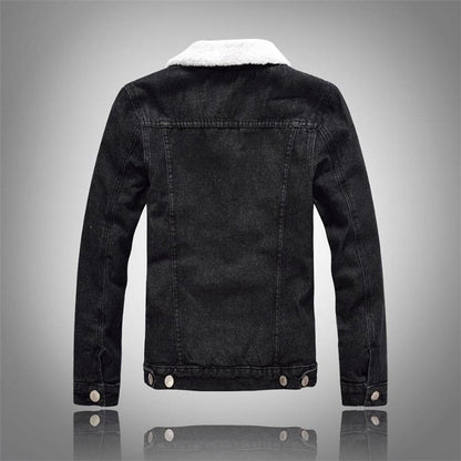 Denim Plush Jacket