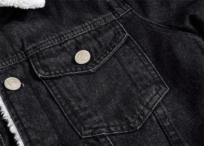 Denim Plush Jacket