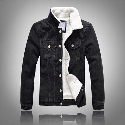 Denim Plush Jacket