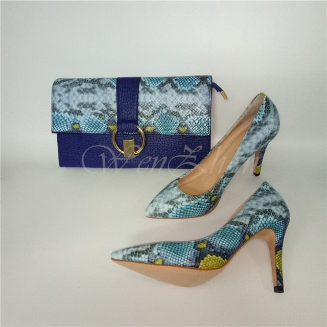 Designer Clutch & Heels