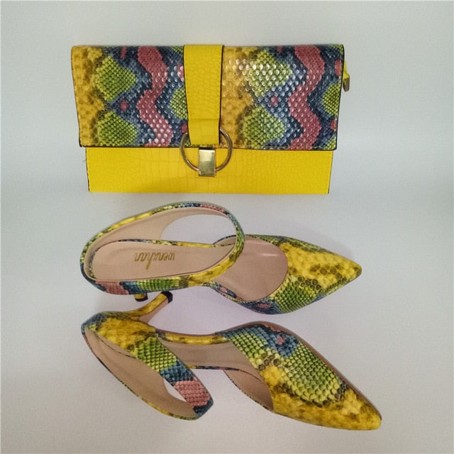 Designer Clutch & Heels