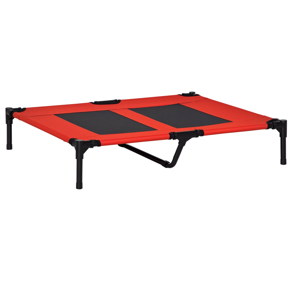 Elevated Dog Bed, Raised Dog Cot for M Sized Dogs, Indoor & Outdoor, 30" x 24" x 7", Blue