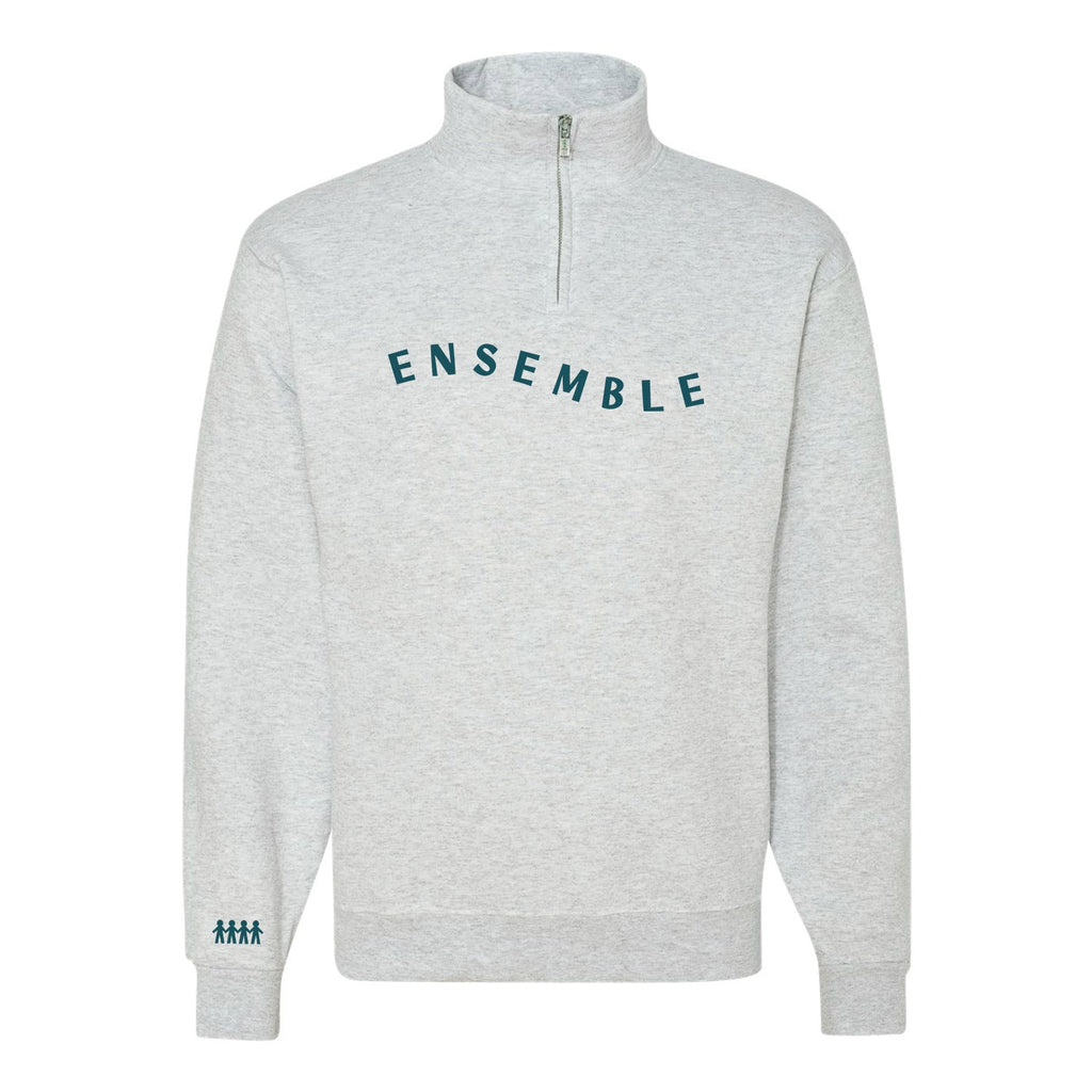 Chandail 1/4 zip "Ensemble" brodé