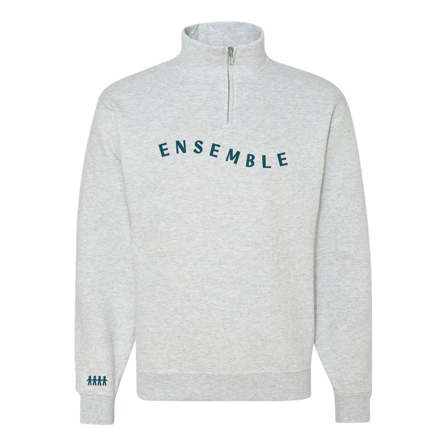 Chandail 1/4 zip "Ensemble" brodé