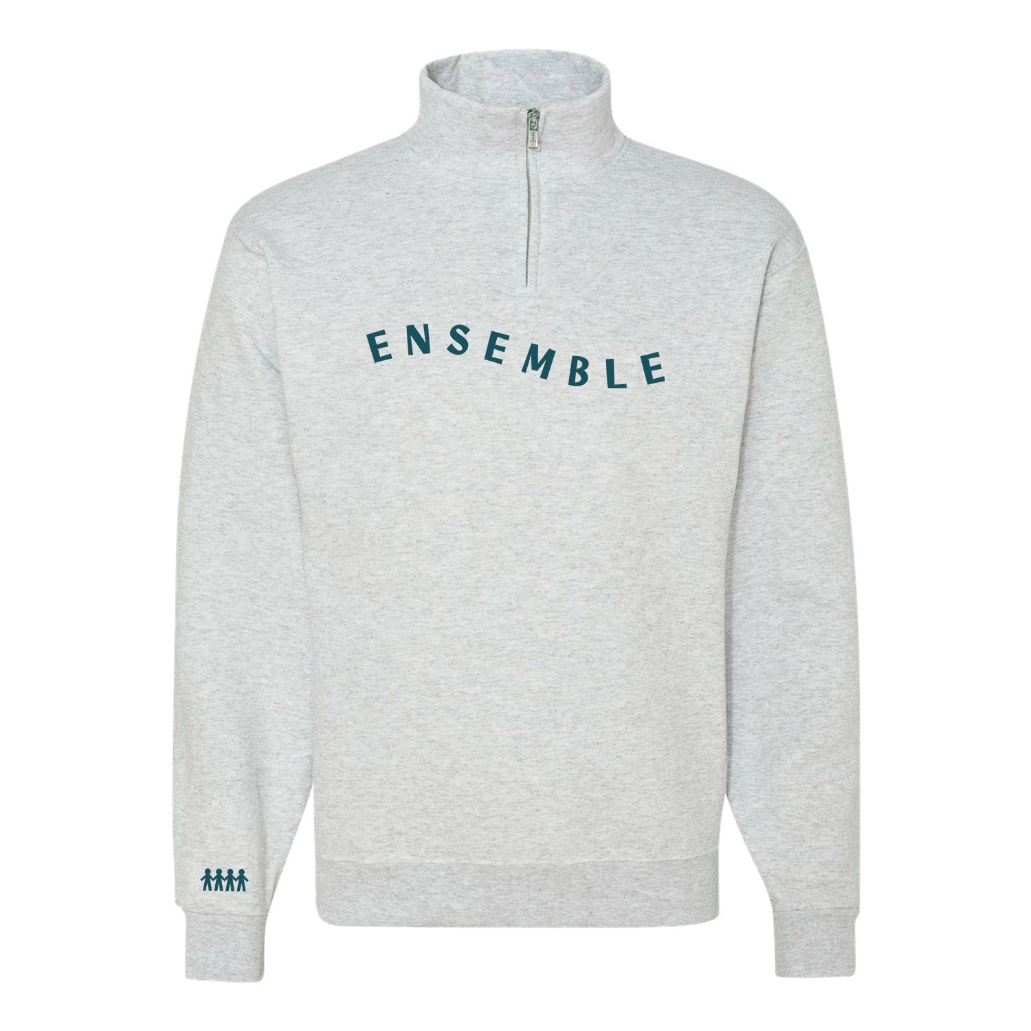 Chandail 1/4 zip "Ensemble" brodé