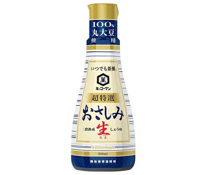 キッコーマン いつでも新鮮 おさしみ 生しょうゆ 200ml×6本入【日本出荷】