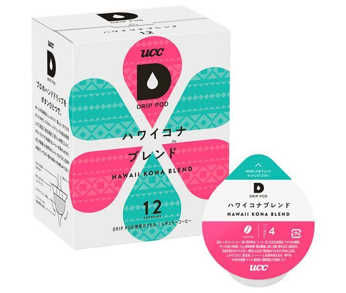 UCC DRIP POD(ドリップポッド) ハワイコナブレンド 12P×12箱入【日本出荷】