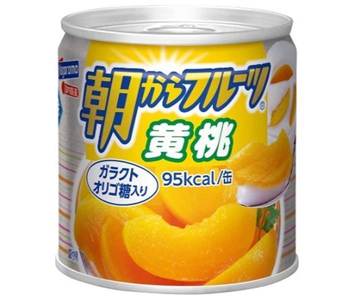 はごろもフーズ 朝からフルーツ 黄桃 190g缶×24個入【日本出荷】