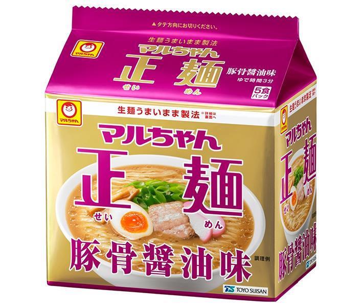 東洋水産 マルちゃん正麺 豚骨醤油味 (101g×5食)×6個入【日本出荷】