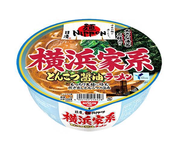 Nissin Foods Men Nippon Yokohama Iekei Tonkotsu Soy Sauce Ramen 119g x 12 pieces [Shipped in Japan]
