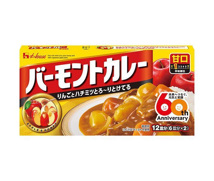 ハウス食品 バーモントカレー 甘口 230g×10個入【日本出荷】