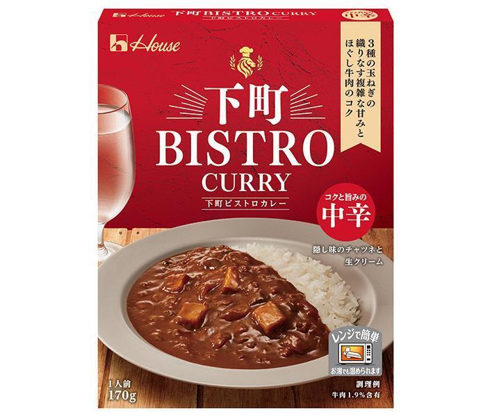 ハウス食品 下町BISTRO CURRY 中辛 170g×30個入【日本出荷】
