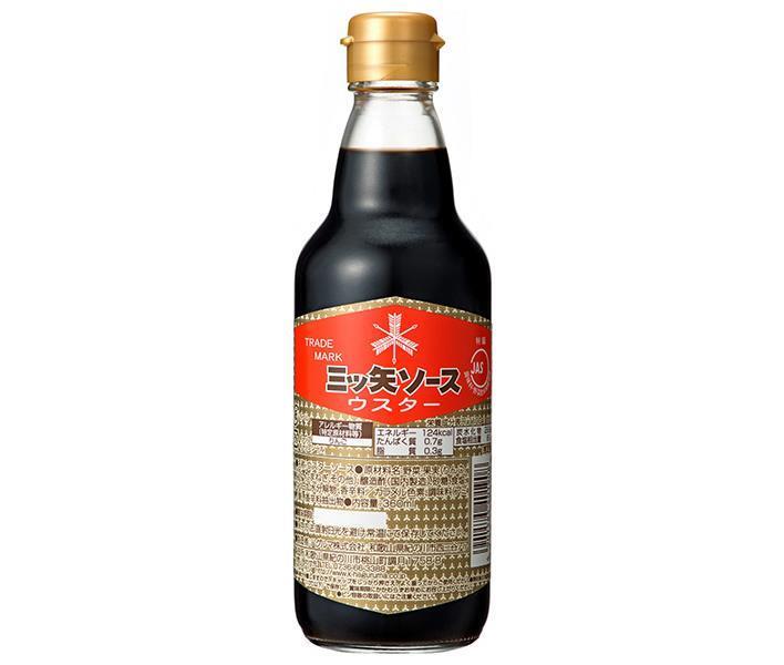 ハグルマ 三ツ矢 ウスターソース 360ml瓶×12本入【日本出荷】