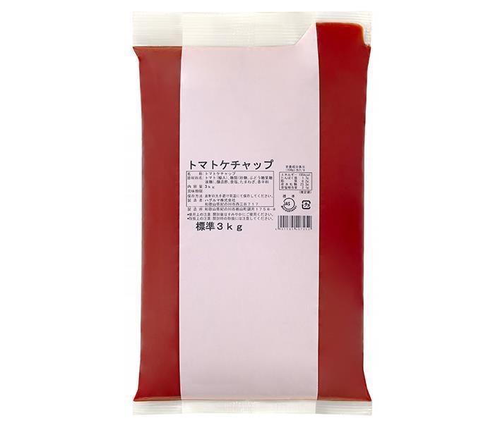 ハグルマ JAS標準 トマトケチャップ 3kg袋パック×4袋入【日本出荷】