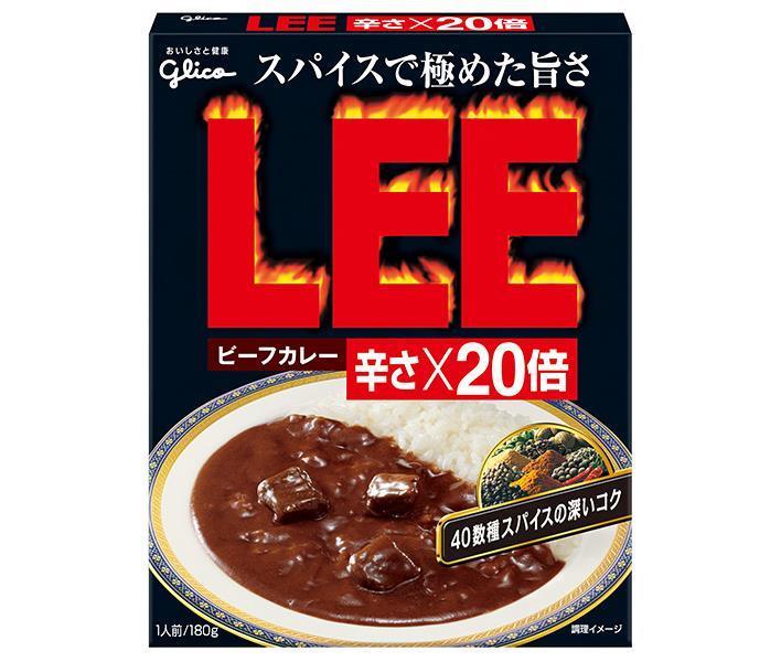 江崎グリコ ビーフカレーLEE 辛さ×20倍 180g×10個入【日本出荷】