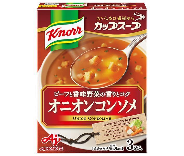 味の素 クノール カップスープ オニオンコンソメ (11.3g×3袋)×10箱入【日本出荷】