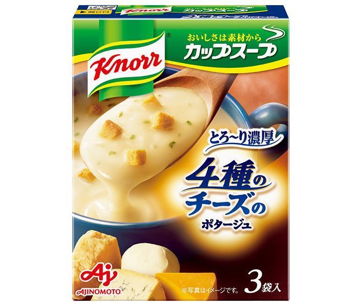 Ajinomoto Knorr Cup Soup Melty rich potage of 4 types of cheese (17.9g x 3 bags) x 10 boxes [shipped in Japan]