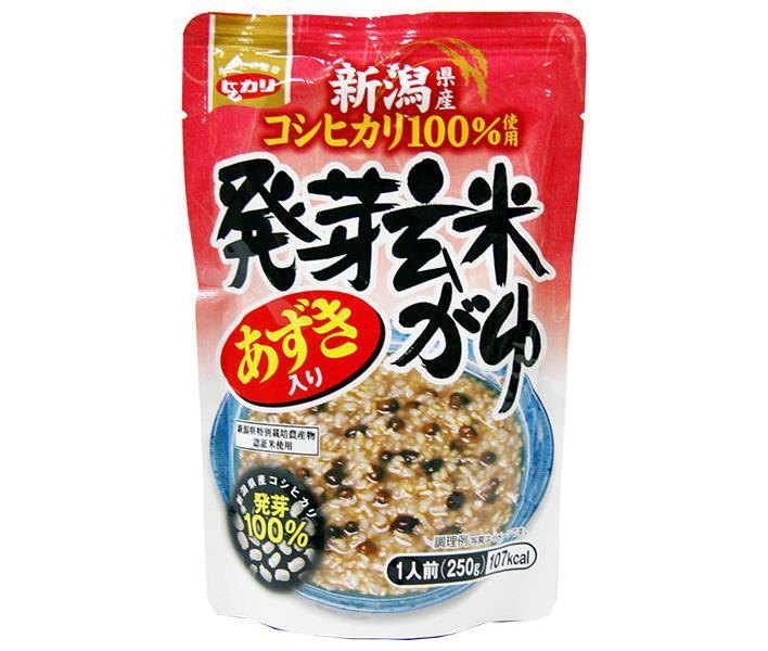 ヒカリ食品 あずき入り 発芽玄米がゆ 250gパウチ×24個入【日本出荷】