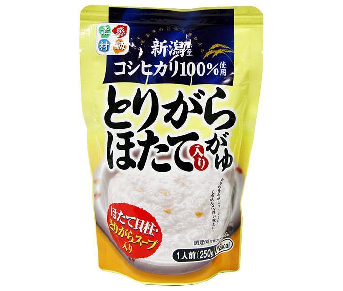 ヒカリ食品 こしひかり とりがら帆立がゆ 250gパウチ×24個入【日本出荷】