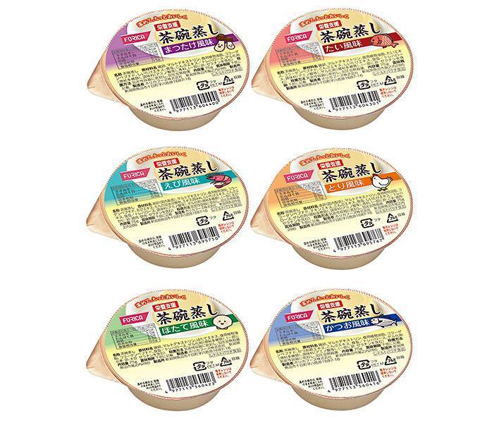 ホリカフーズ 栄養支援茶碗蒸し 詰合せ 24(6種×4)×1箱入【日本出荷】