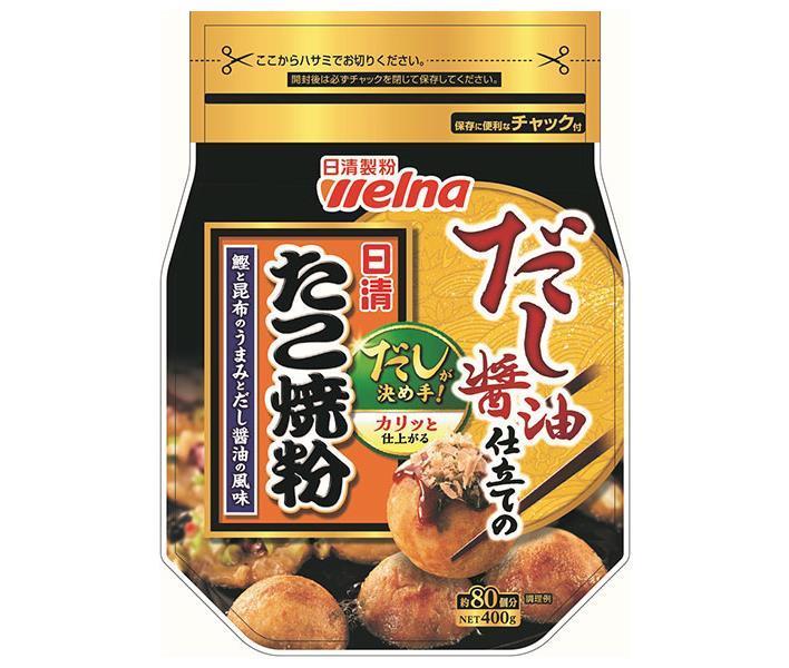 日清ウェルナ 日清 だし醤油仕立てのたこ焼粉 400g×12袋入【日本出荷】