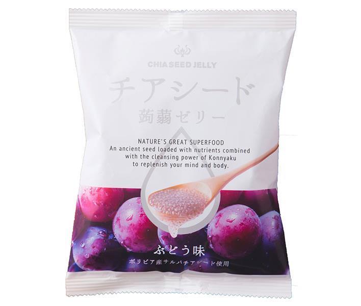 若翔 チアシード蒟蒻ゼリー ぶどう味 10個×12袋入【日本出荷】