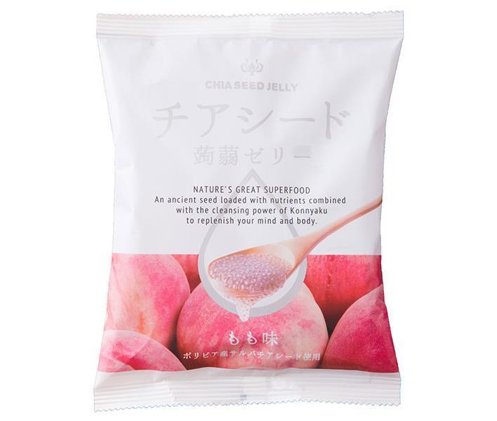 若翔 チアシード蒟蒻ゼリー もも味 10個×12袋入【日本出荷】
