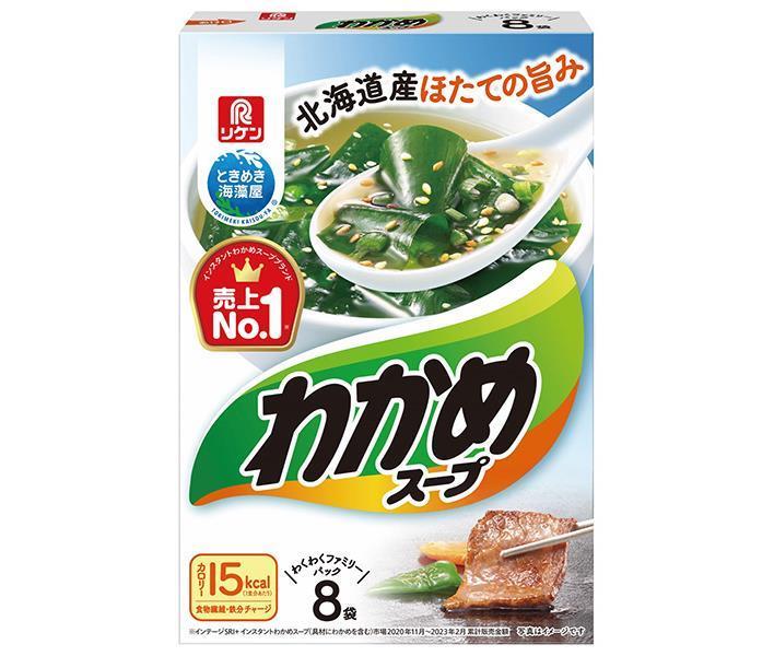 Riken Vitamin Wakame Soup Waku Waku Family Pack 8 bags (5.3g x 8 bags) x 6 boxes [shipped in Japan]