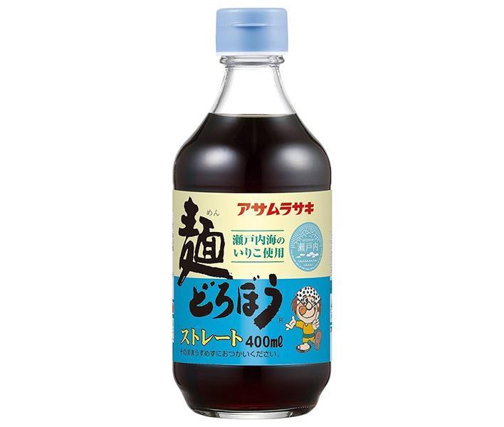 アサムラサキ 麺どろぼう ストレート 400ml瓶×12本入【日本出荷】