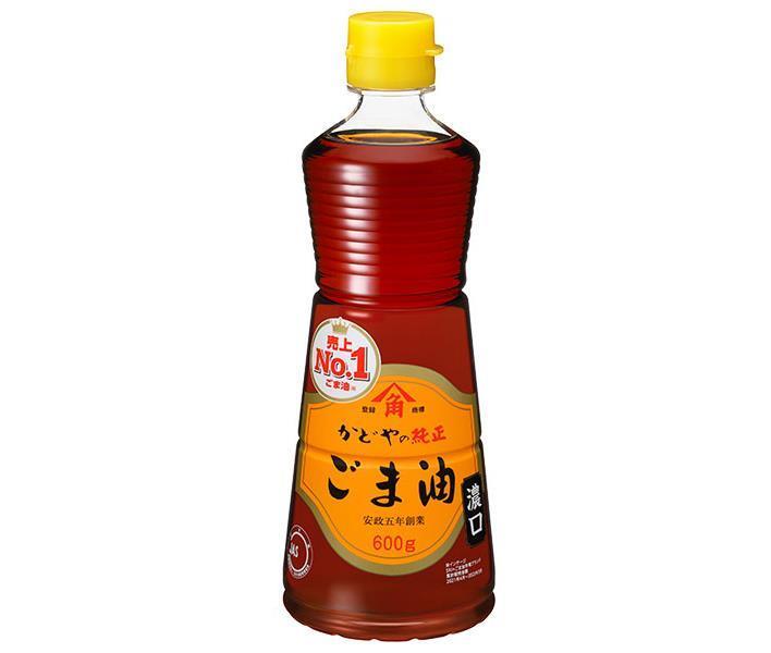 かどや製油 純正ごま油濃口 600g×12本入【日本出荷】