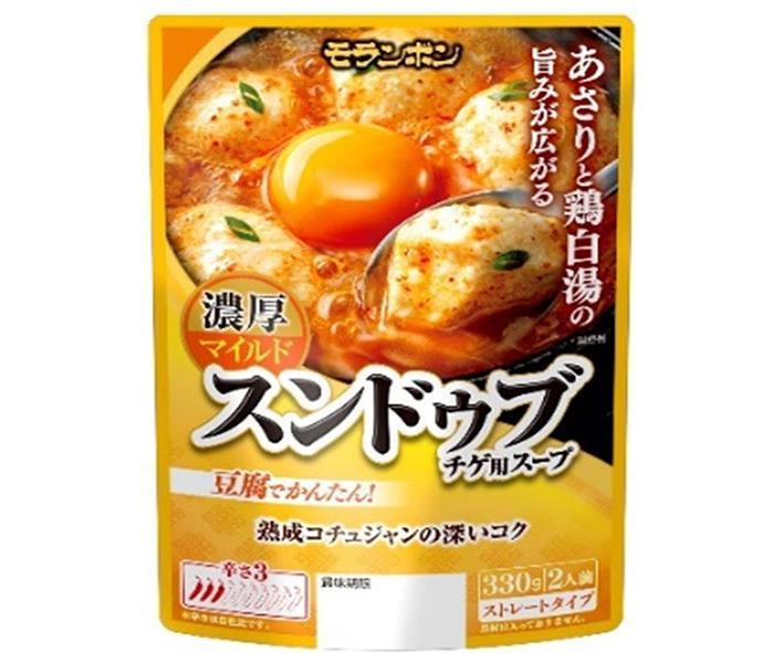 Moranbong Sundubu Jjigae Soup Rich Mild 330g x 10 bags [Shipped in Japan]