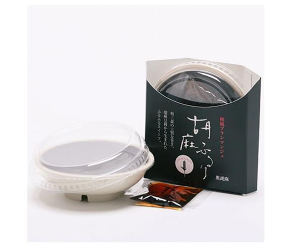大覚総本舗 和風ブランマンジェ 胡麻ふるり 黒胡麻 (生菓子80g 黒蜜10g)×40個入【日本出荷】