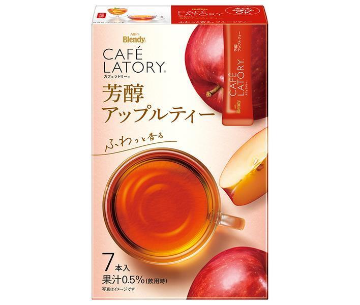 AGF Blendy Café Latory Stick Rich Apple Tea (6.5g x 7 pieces) x 24 boxes [Shipped in Japan]