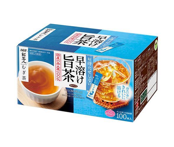 AGF Shinchajin Quick Melting Umami Tea Barley Tea Stick (0.9g x 100 sticks) x 10 boxes [Shipped in Japan]