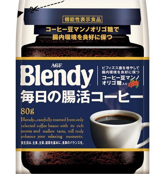 AGF ブレンディ 毎日の腸活コーヒー 80g袋×12袋入【日本出荷】